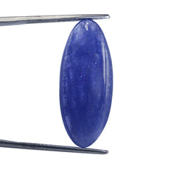 MILKY TANZANITE LONG OVAL CAB 28.50X11.50MM 17.44 Cts.