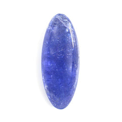 MILKY TANZANITE LONG OVAL CAB 28.50X11.50MM 16.92 Cts.