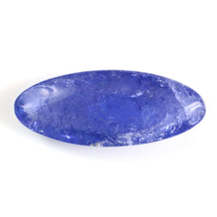 MILKY TANZANITE LONG OVAL CAB 28.50X11.50MM 16.92 Cts.