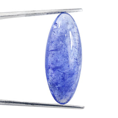 MILKY TANZANITE LONG OVAL CAB 28.50X11.50MM 16.92 Cts.