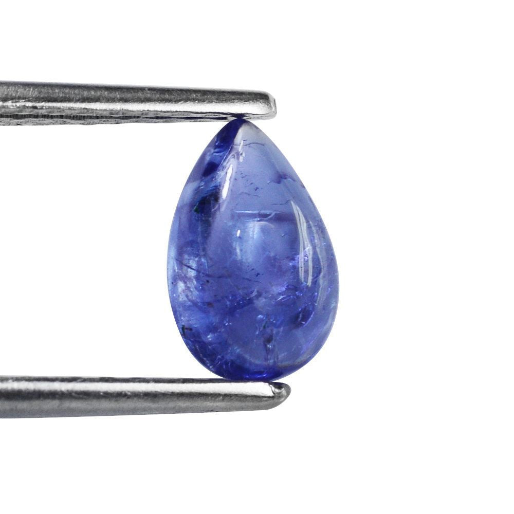 MILKY TANZANITE PEAR CAB 9X6MM 1.60 Cts.