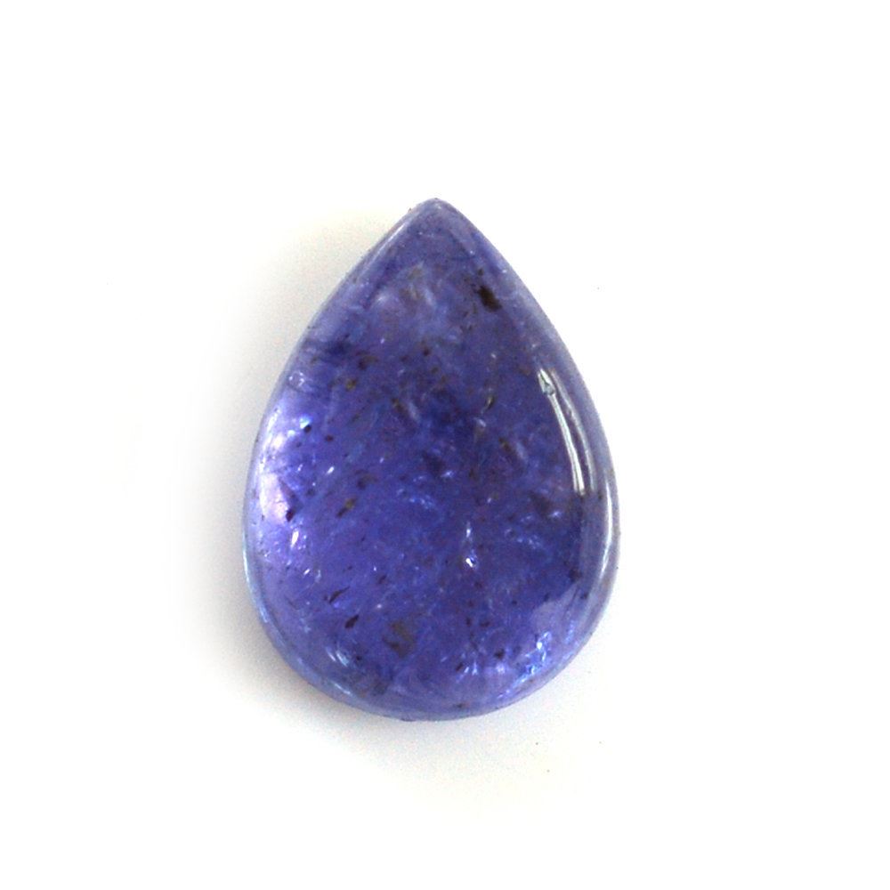 MILKY TANZANITE PEAR CAB 7X5MM 0.95 Cts.