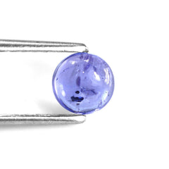 MILKY TANZANITE ROUND CAB 6MM 1.12 Cts.