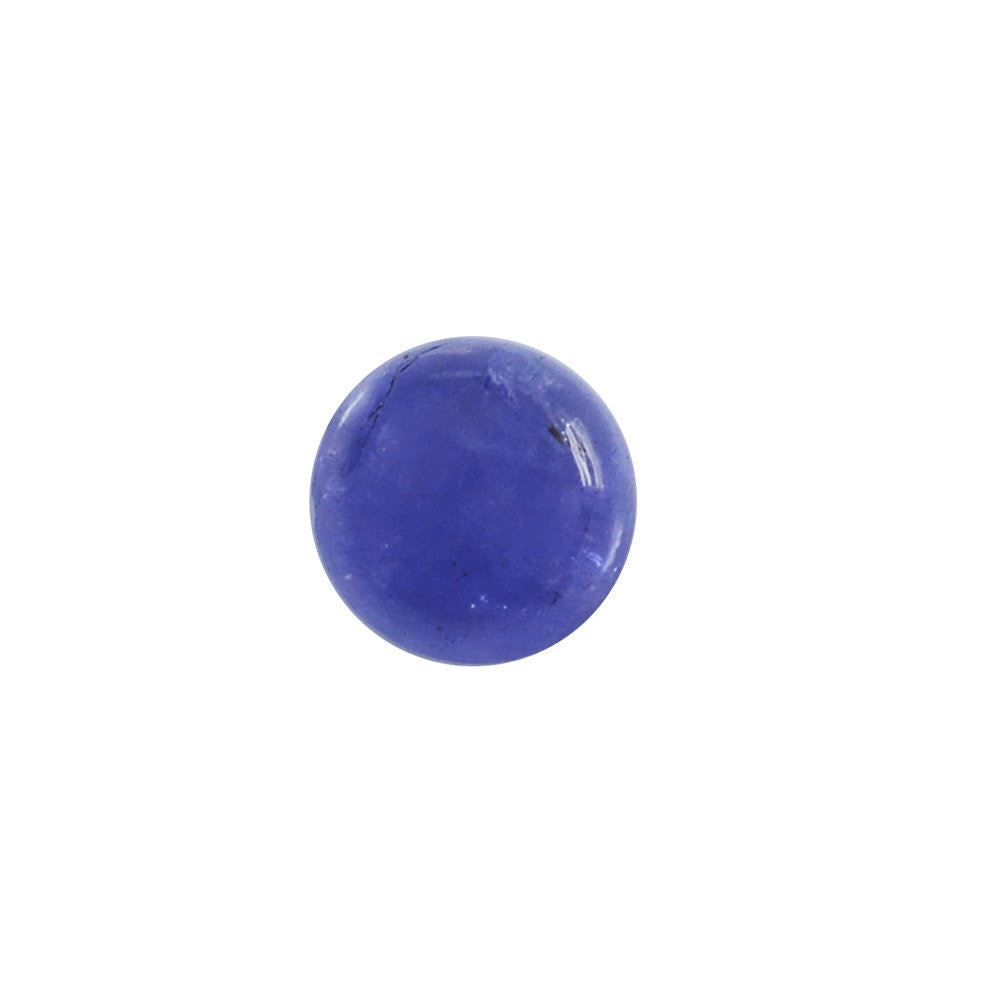 MILKY TANZANITE ROUND CAB 4MM (A/CLEAN) 0.34 Cts.