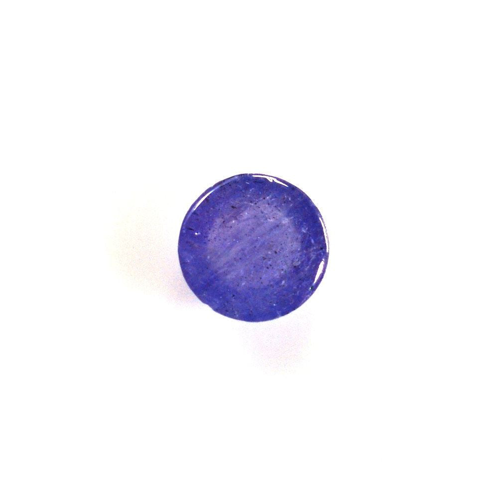 MILKY TANZANITE ROUND CAB 4MM (A/CLEAN) 0.34 Cts.