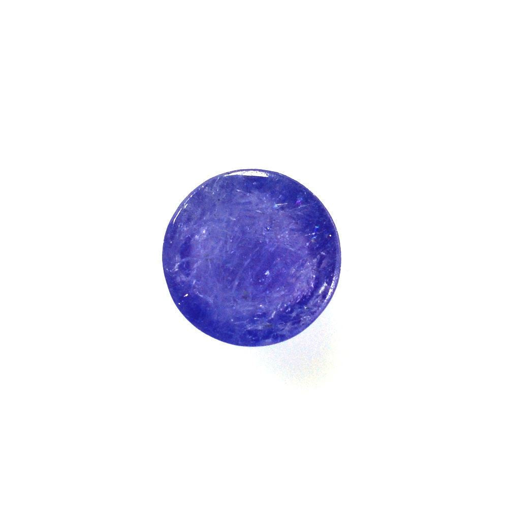 MILKY TANZANITE ROUND CAB 6MM 1.16 Cts.