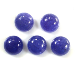 MILKY TANZANITE ROUND CAB 6MM 1.16 Cts.