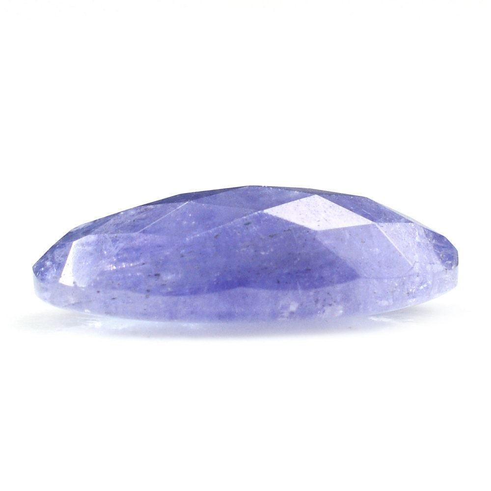 MILKY TANZANITE CHECKER CUT CUSHION CAB 14X7MM 4.10 Cts.