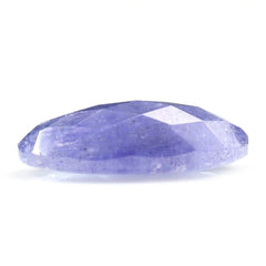 MILKY TANZANITE CHECKER CUT CUSHION CAB 14X7MM 4.10 Cts.