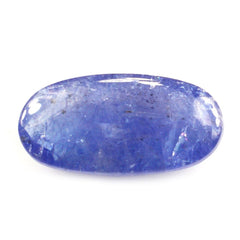 MILKY TANZANITE CHECKER CUT CUSHION CAB 14X7MM 4.10 Cts.