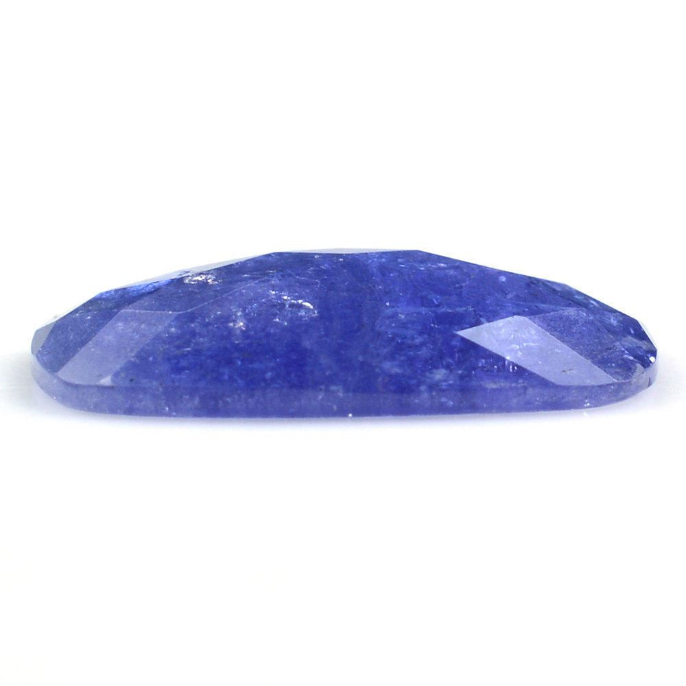 MILKY TANZANITE CHECKER CUT CUSHION CAB 18X11.50MM 7.00 Cts.