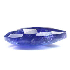 MILKY TANZANITE ROSE CUT BRIOLETTE PEAR (HALF DRILL) 20X15MM 15.84 Cts.