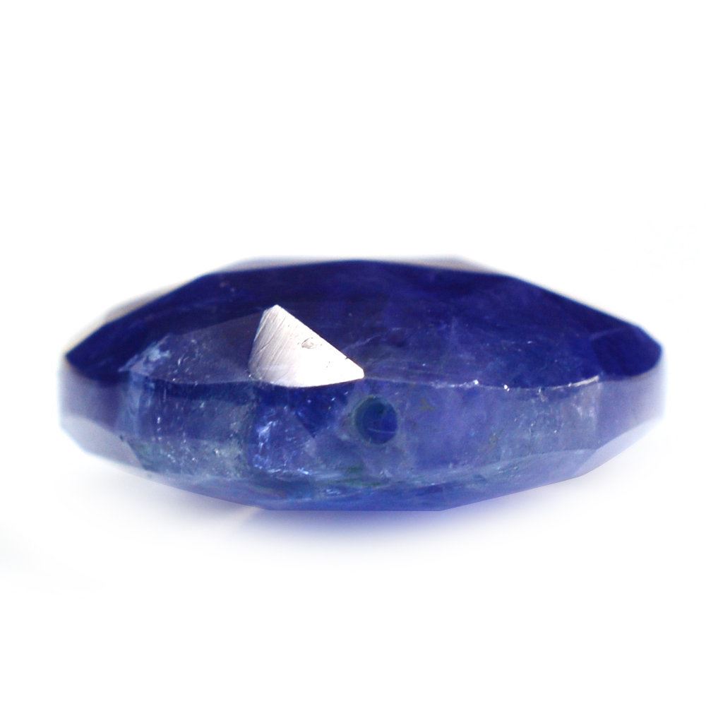 MILKY TANZANITE ROSE CUT BRIOLETTE PEAR (HALF DRILL) 20X15MM 15.84 Cts.