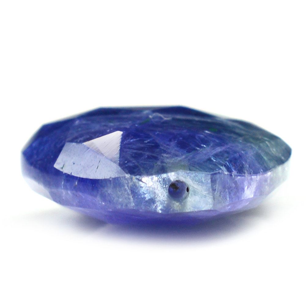 MILKY TANZANITE ROSE CUT BRIOLETTE PEAR (HALF DRILL) 20X15MM 15.94 Cts.