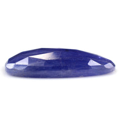 MILKY TANZANITE ROSE CUT IRREGULAR PEARISH CAB 20X15MM 11.16 Cts.