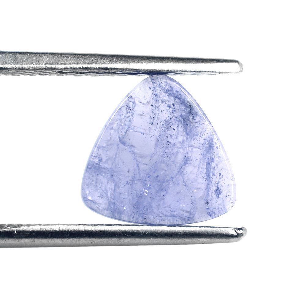 MILKY TANZANITE PLATE TRILLION 9MM 2.08 Cts.