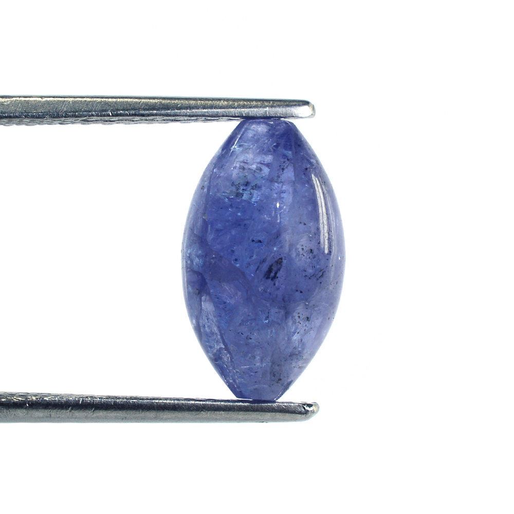 MILKY TANZANITE PLAIN DHOLKI 14X8MM 7.10 Cts.