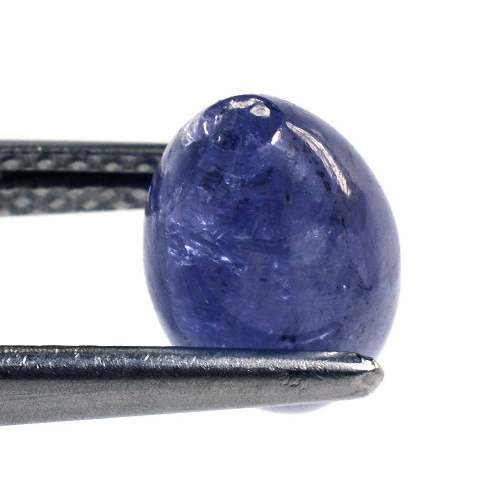 MILKY TANZANITE PLAIN DHOLKI 14X8MM 7.10 Cts.