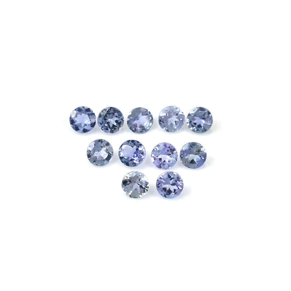 TANZANITE CUT ROUND OFF SHADE (A) 3.50MM 0.17 Cts.