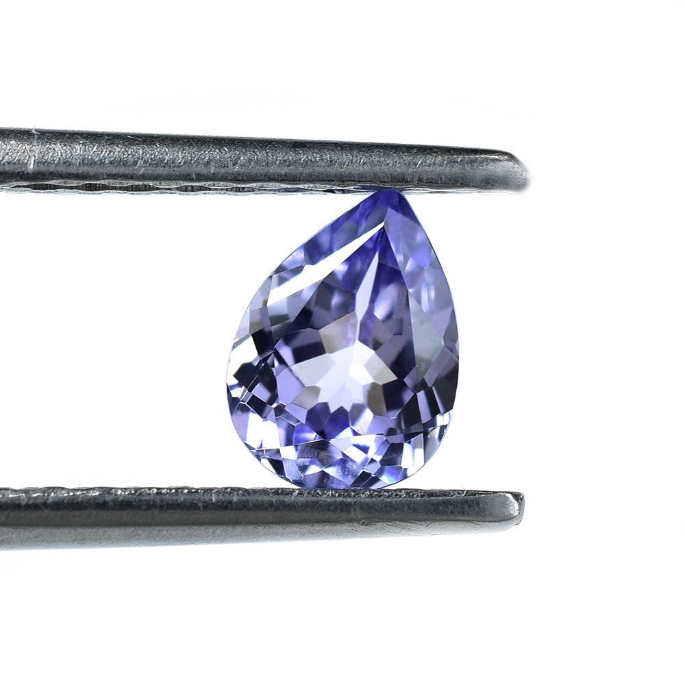 TANZANITE CUT PEAR (A) 7X5MM 0.77 Cts.