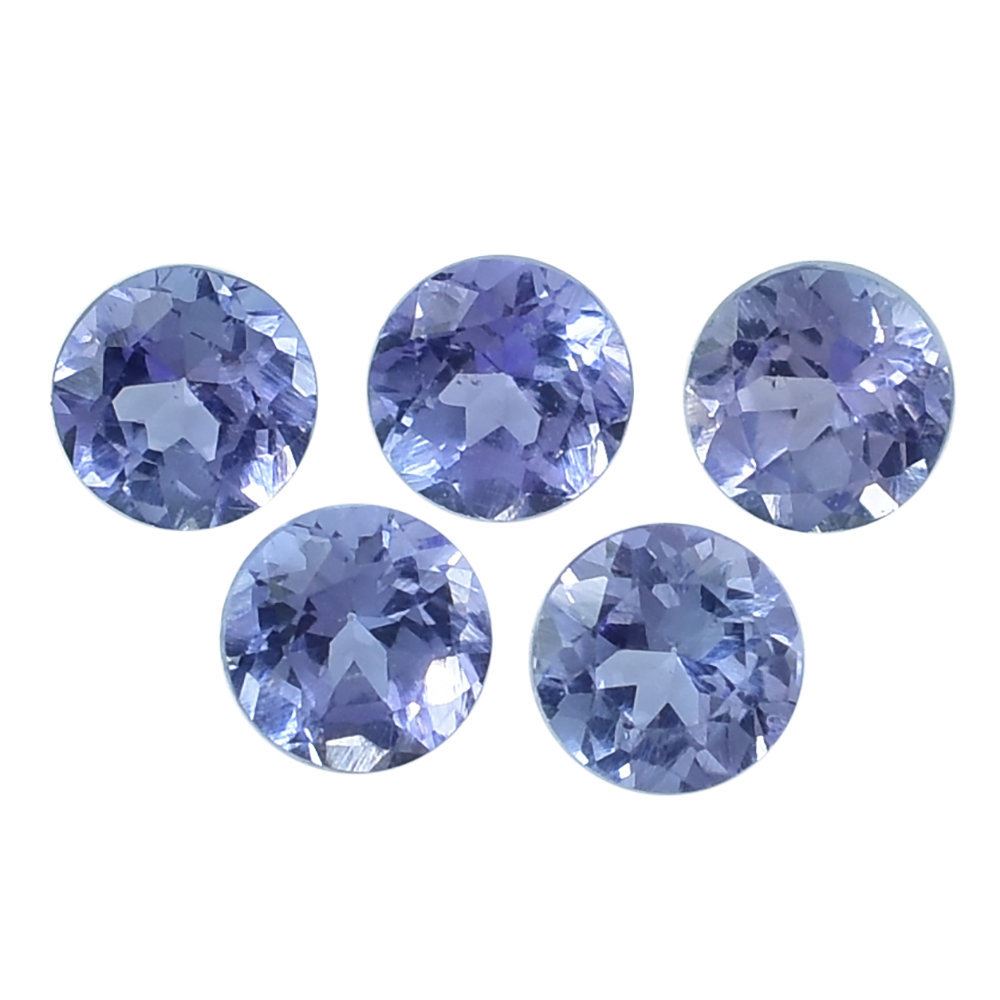 TANZANITE CUT ROUND (A) 3MM 0.13 Cts.