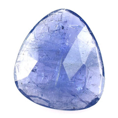 TANZANITE ROSE CUT BRIOLETTE TRILLIONISH (MILKY) 18X16MM 10.02 Cts.