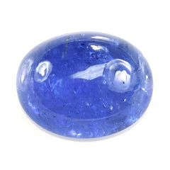 MILKY TANZANITE PLAIN OVAL CAB (SEMI MILKY) 16X13MM 13.8 Cts.