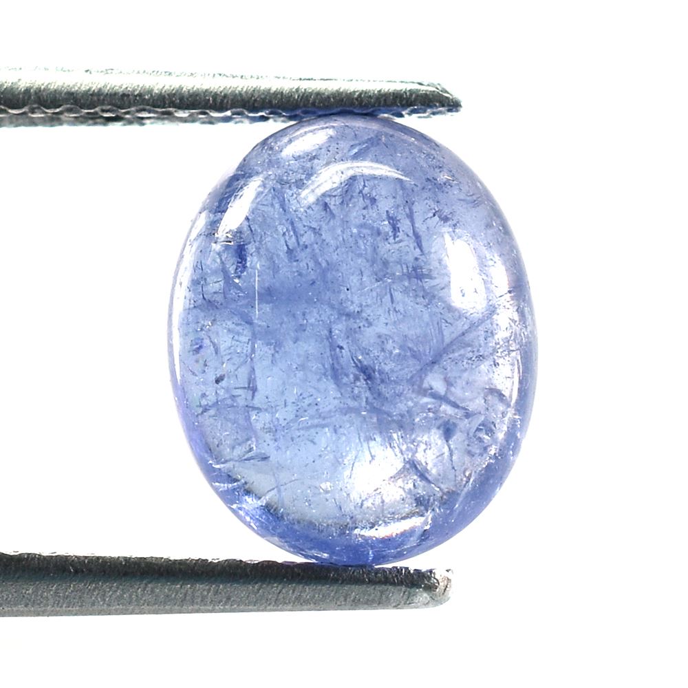 MILKY TANZANITE PLAIN OVAL CAB (SEMI MILKY) 10X8MM 3.31 cts