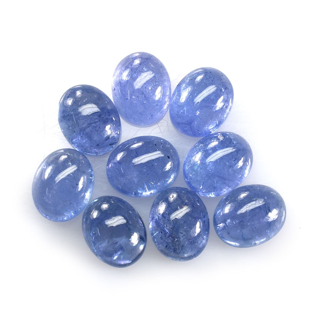 MILKY TANZANITE PLAIN OVAL CAB (SEMI MILKY) 10X8MM 3.31 cts