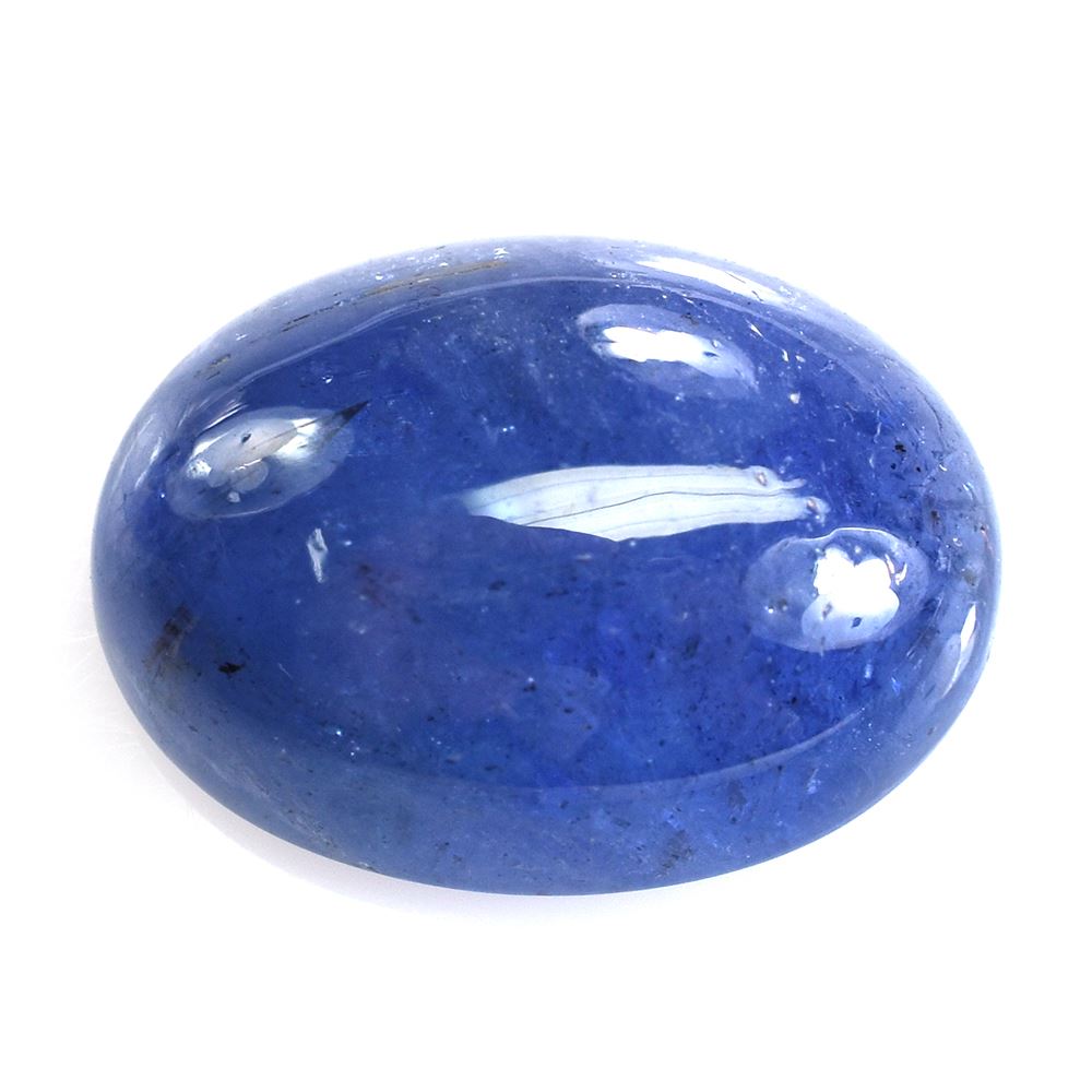MILKY TANZANITE PLAIN OVAL CAB (VERY MILKY) 16X12MM 11.14 Cts.