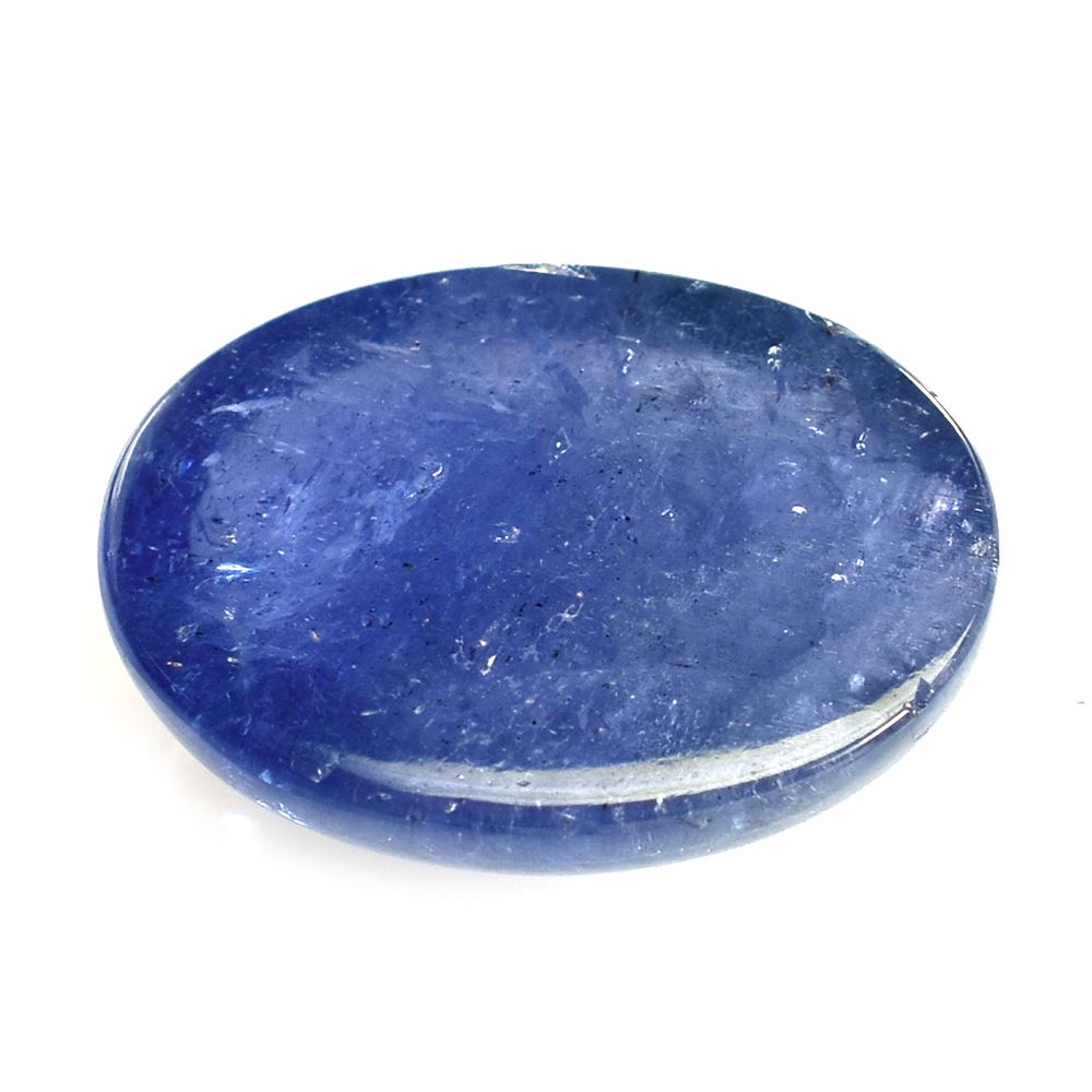 MILKY TANZANITE PLAIN OVAL CAB (VERY MILKY) 16X12MM 11.14 Cts.
