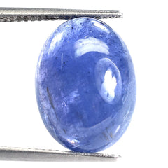 MILKY TANZANITE PLAIN OVAL CAB (VERY MILKY) 16X12MM 11.14 Cts.