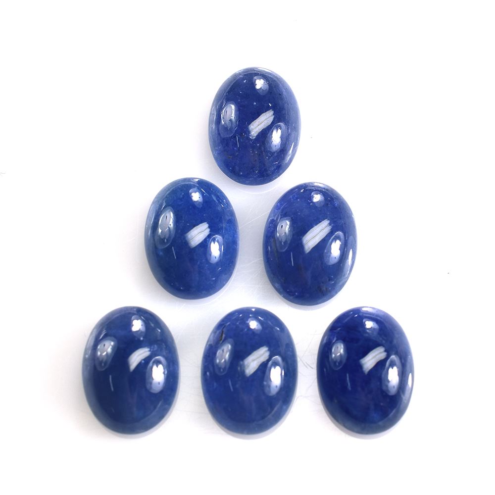 MILKY TANZANITE PLAIN OVAL CAB (VERY MILKY) 16X12MM 11.14 Cts.