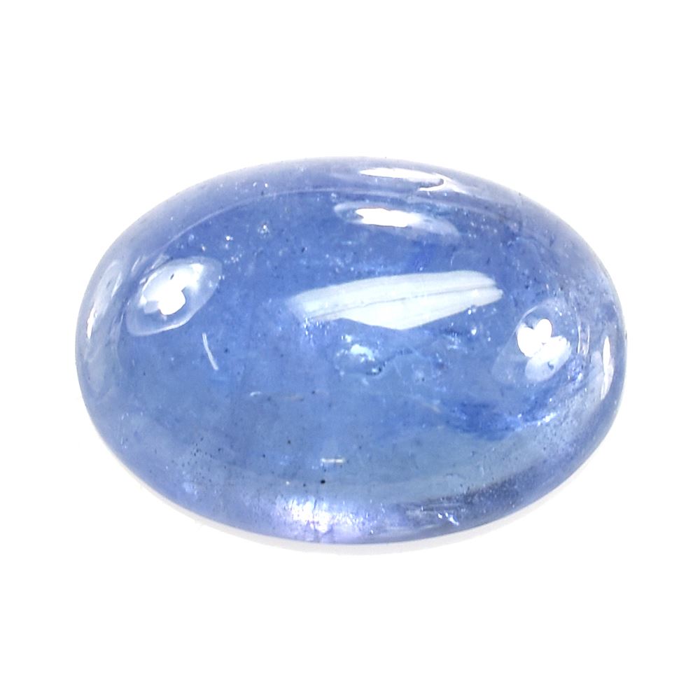 MILKY TANZANITE PLAIN OVAL CAB (SEMI MILKY) 14X10MM 7 Cts.