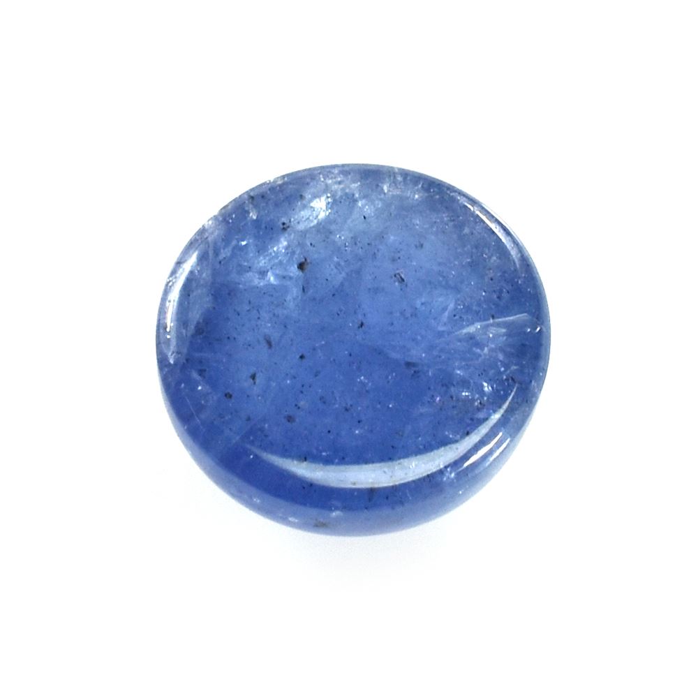 MILKY TANZANITE PLAIN ROUND CAB (VERY MILKY) 16X12MM 4.52 Cts.
