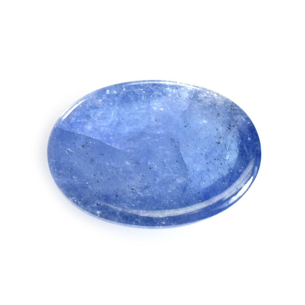 MILKY TANZANITE PLAIN OVAL CAB (VERY MILKY) 14X10MM 6.41 Cts.