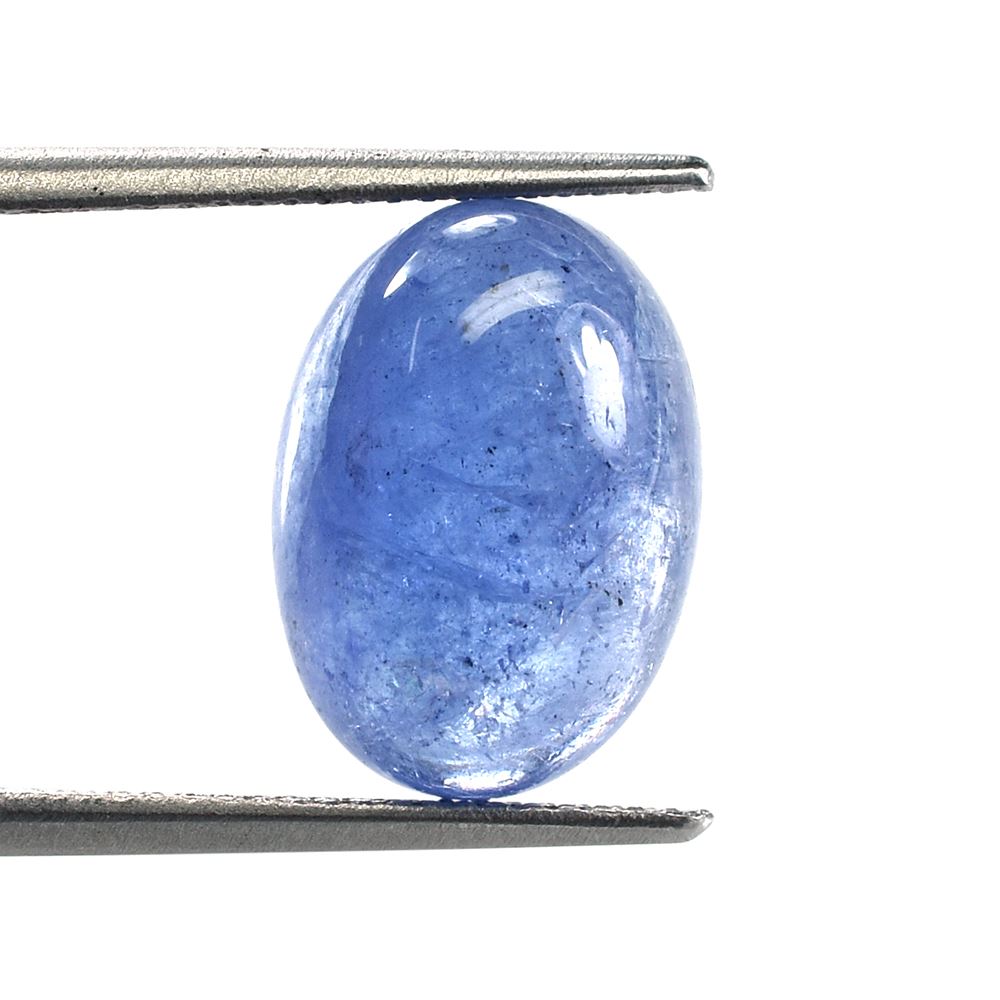 MILKY TANZANITE PLAIN OVAL CAB (VERY MILKY) 14X10MM 6.41 Cts.