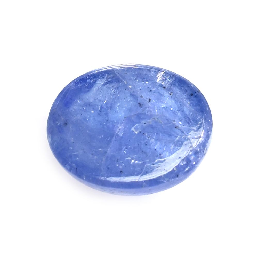 MILKY TANZANITE PLAIN OVAL CAB (VERY MILKY) 10X8MM 3.2 Cts.