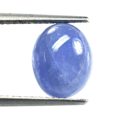 MILKY TANZANITE PLAIN OVAL CAB (VERY MILKY) 10X8MM 3.2 Cts.