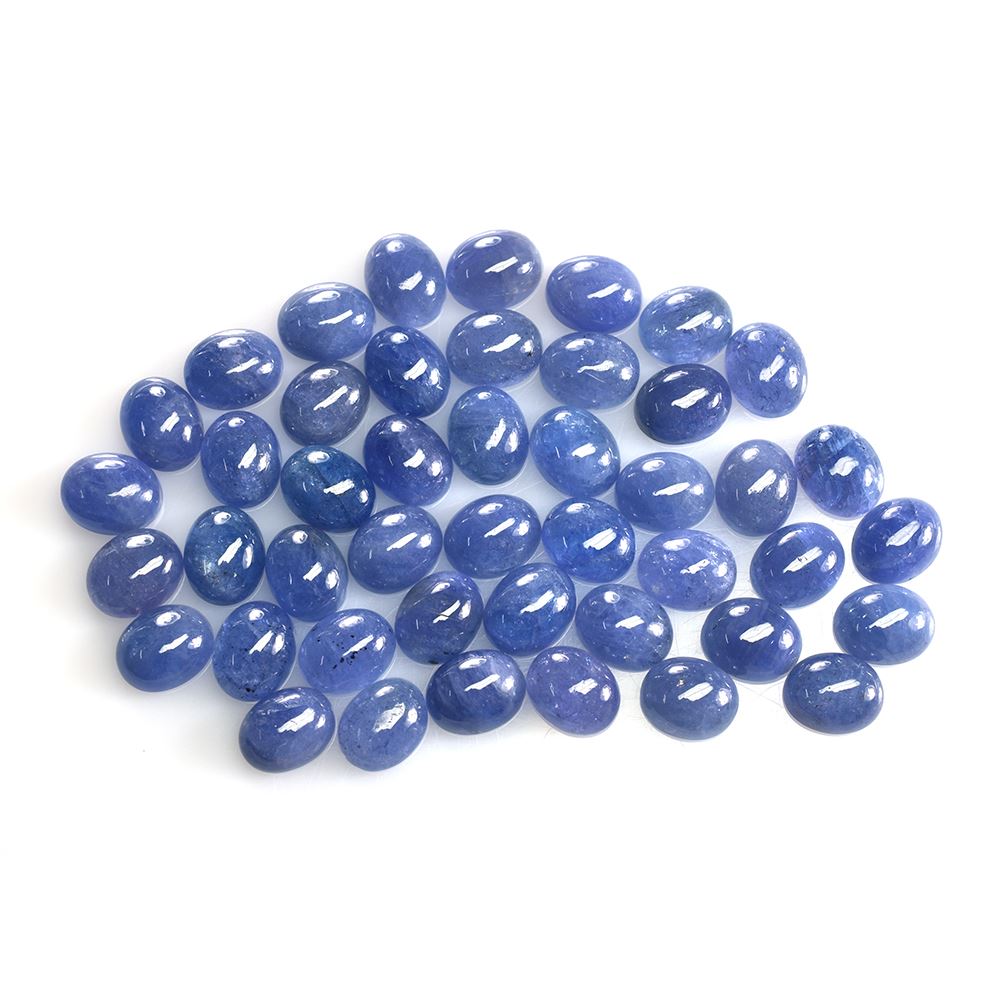 MILKY TANZANITE PLAIN OVAL CAB (VERY MILKY) 10X8MM 3.2 Cts.