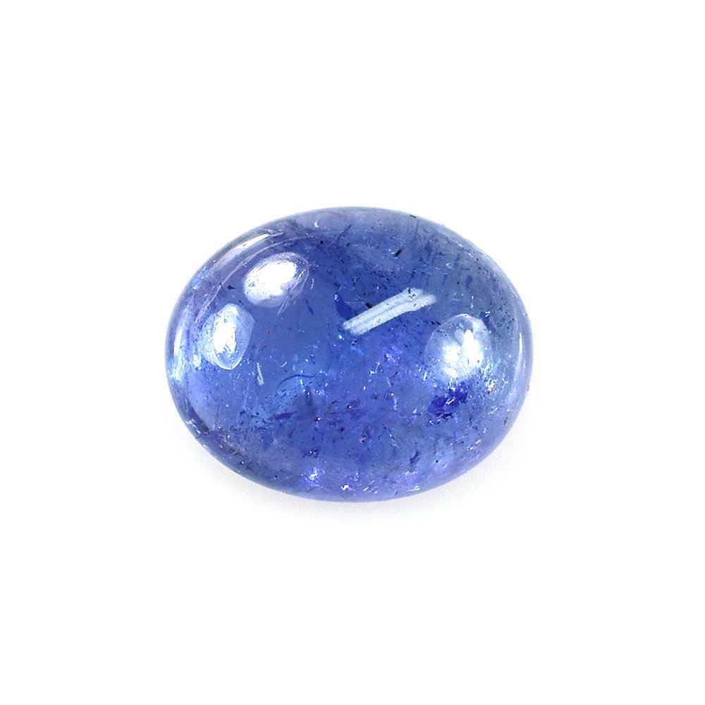 MILKY TANZANITE PLAIN OVAL CAB (SEMI MILKY) (AAA) 10X8MM 3.33 Cts.