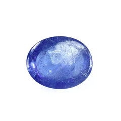 MILKY TANZANITE PLAIN OVAL CAB (SEMI MILKY) (AAA) 10X8MM 3.33 Cts.