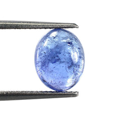 MILKY TANZANITE PLAIN OVAL CAB (SEMI MILKY) (AAA) 10X8MM 3.33 Cts.