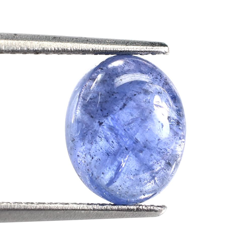 MILKY TANZANITE PLAIN OVAL CAB (SEMI MILKY) 10X8MM 3.15 Cts.