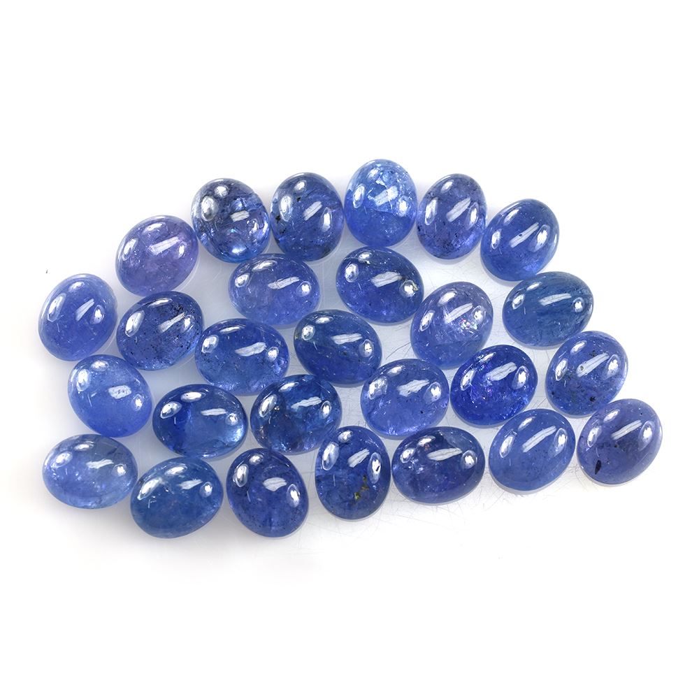 MILKY TANZANITE PLAIN OVAL CAB (SEMI MILKY) 10X8MM 3.15 Cts.