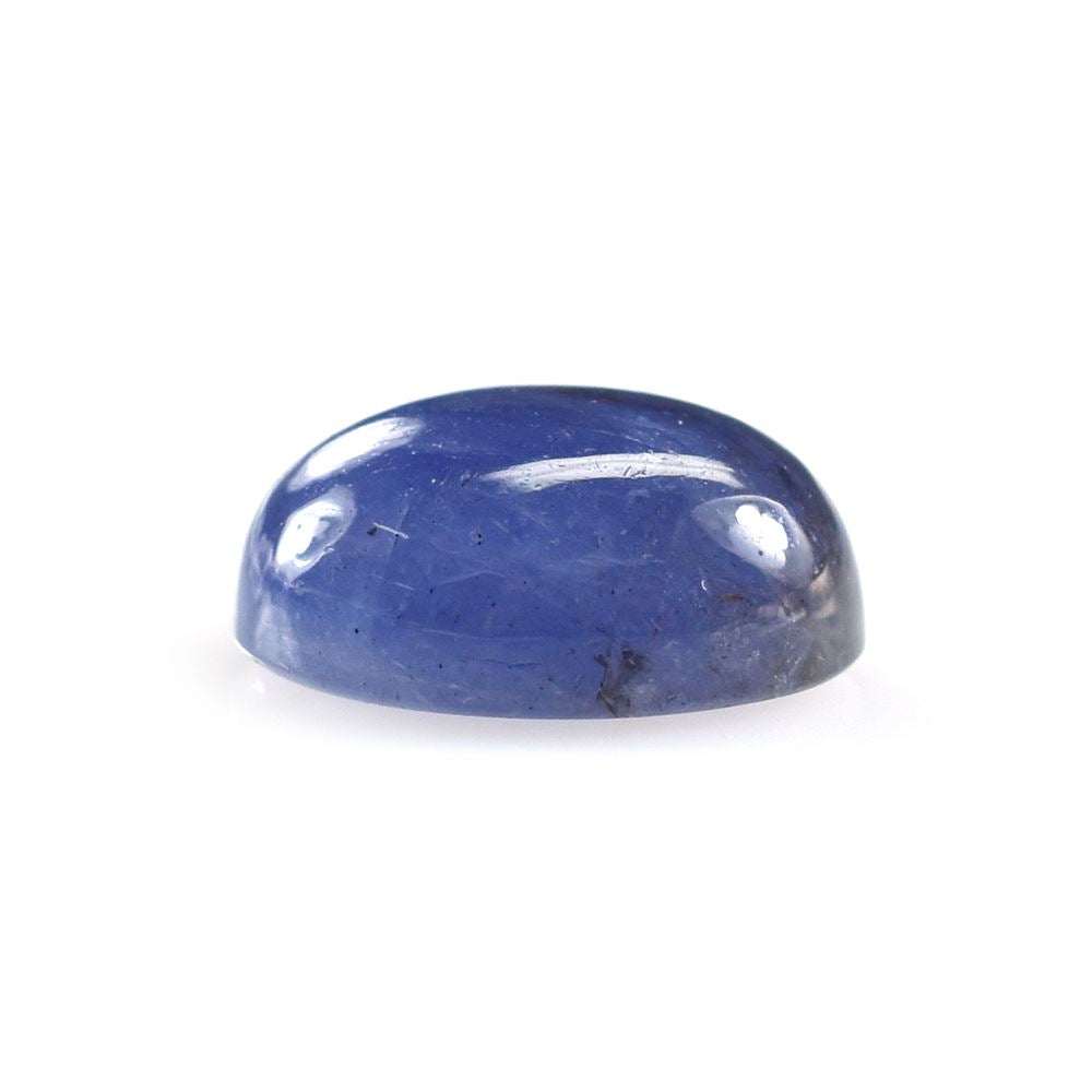 MILKY TANZANITE PLAIN OVAL CAB (VERY MILKY) 10X8MM 3.25 Cts.