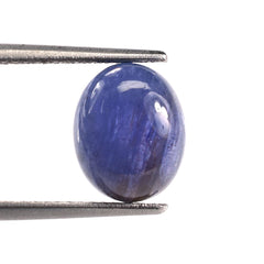 MILKY TANZANITE PLAIN OVAL CAB (VERY MILKY) 10X8MM 3.25 Cts.