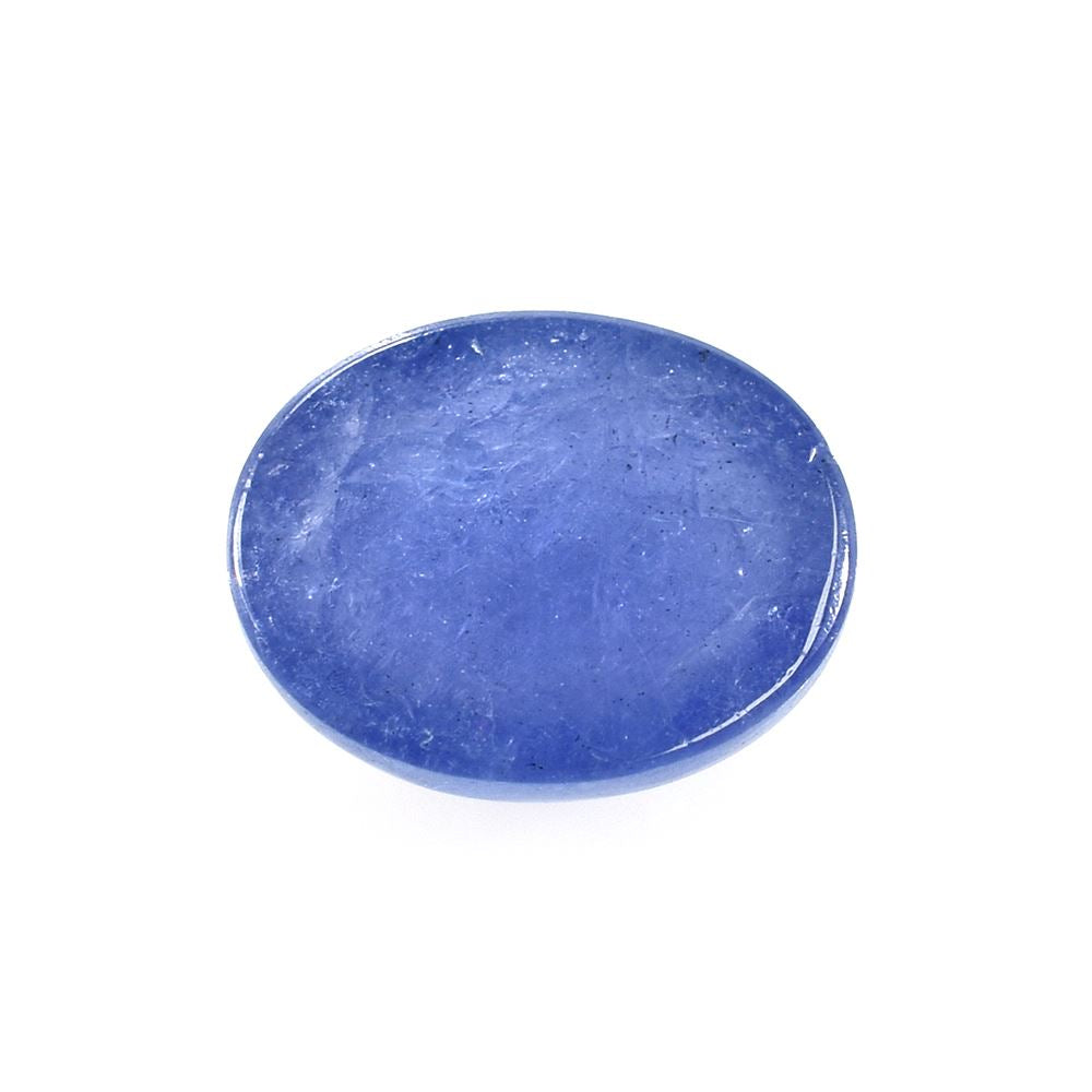 MILKY TANZANITE PLAIN OVAL CAB 10X8MM 2.99 Cts.