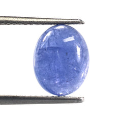 MILKY TANZANITE PLAIN OVAL CAB 10X8MM 2.99 Cts.