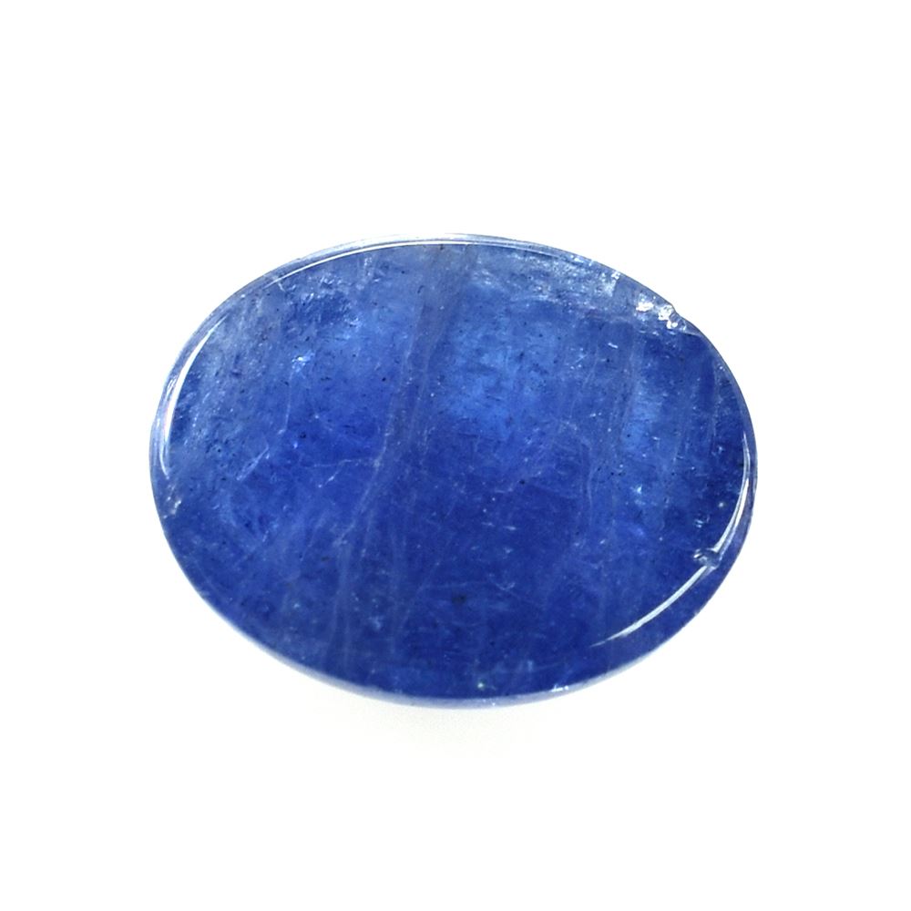 MILKY TANZANITE PLAIN OVAL CAB (VERY DARK) 10X8MM 3.18 Cts.